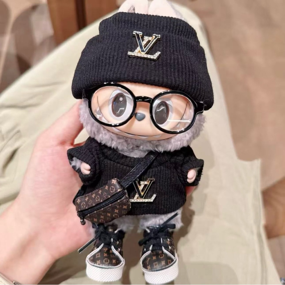 Labubu clothes – Cool Labubu Outfit | All-Black Trendy Designer Set